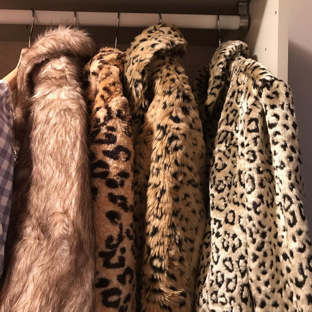 vintage leopard coat.