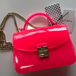 フルラ(Furla)の新品未使用フルラ キャンディバック ピンク チェーンバック 値下げ(ショルダーバッグ)