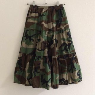 エンジニアードガーメンツ(Engineered Garments)のガーメンツ カモフラ スカート 美品(ひざ丈スカート)