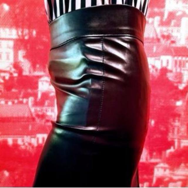 ラスト1！ブルゾンちえみ風コスプレ　ミニタイトスカート（XXL　黒　ブラック） エンタメ/ホビーのコスプレ(衣装)の商品写真