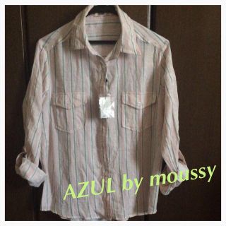 アズールバイマウジー(AZUL by moussy)のAZUL ストライプシャツ(シャツ/ブラウス(長袖/七分))