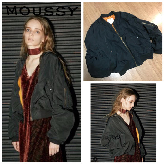 VINTAGE MA-1 ❤︎ MOUSSY ❤︎ ブラック 完売 ブルゾン