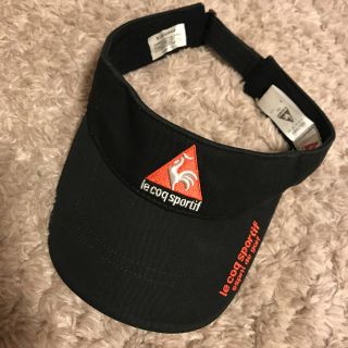 ルコックスポルティフ(le coq sportif)のルコック バイザー 未使用 黒 ゴルフ(その他)