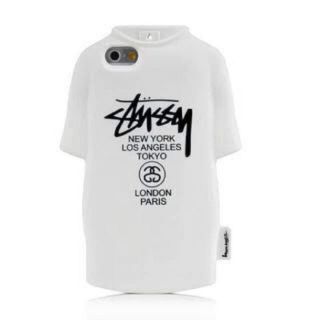 ステューシー(STUSSY)のステューシー stuusy iPhoneケース 6 服型 ホワイト(iPhoneケース)