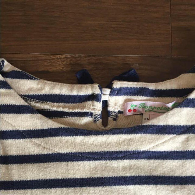 Bonpoint(ボンポワン)のボンポワン ボーダー Ｔシャツ 110 キッズ/ベビー/マタニティのキッズ服男の子用(90cm~)(Tシャツ/カットソー)の商品写真