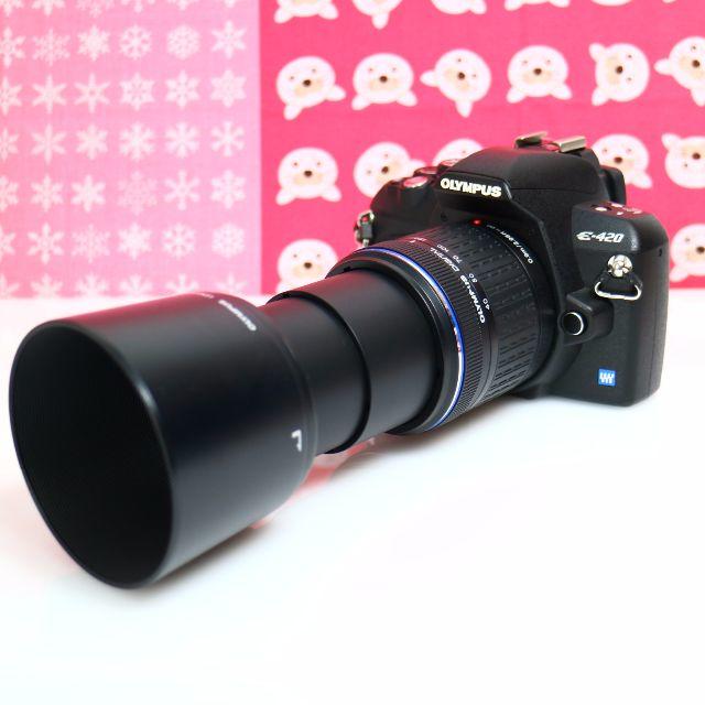 OLYMPUS - ♪コンパクトボディ&望遠レンズセット!Wifiも！ オリンパス E-420 ♪