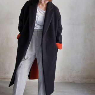 ENFOLD - 限定値下げ 16AW ENFOLD リバーウールスリットコートの通販