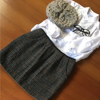 ニジュウサンク(23区)の23区 ×Harris Tweed ツイードスカート size38(ミニスカート)