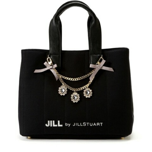 JILL by JILLSTUART - ジュエルリボントートブラックの通販 by ぴこ ...