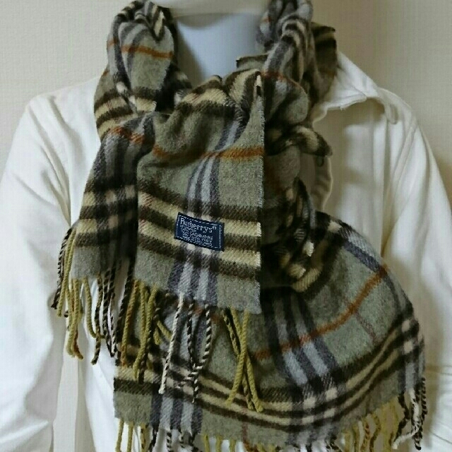 BURBERRY(バーバリー)の正規店購入⑧バーバリー✨カシミア100% マフラー極美 メンズのファッション小物(マフラー)の商品写真