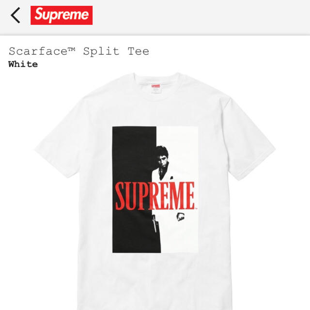 Supreme(シュプリーム)のsupreme✖️scarface tee メンズのトップス(Tシャツ/カットソー(半袖/袖なし))の商品写真