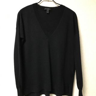 ジェイクルー(J.Crew)のJ.CREW レディースドロップショルダー Vネックニット(ニット/セーター)