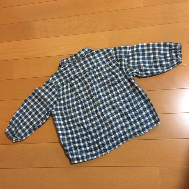 mikihouse(ミキハウス)の前開きチェックシャツ キッズ/ベビー/マタニティのベビー服(~85cm)(シャツ/カットソー)の商品写真