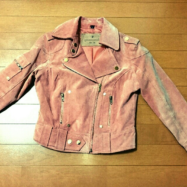 ROSE BUD(ローズバッド)のROSE BUD ライダースジャケット 革ジャン 定価35000円 レディースのジャケット/アウター(ライダースジャケット)の商品写真