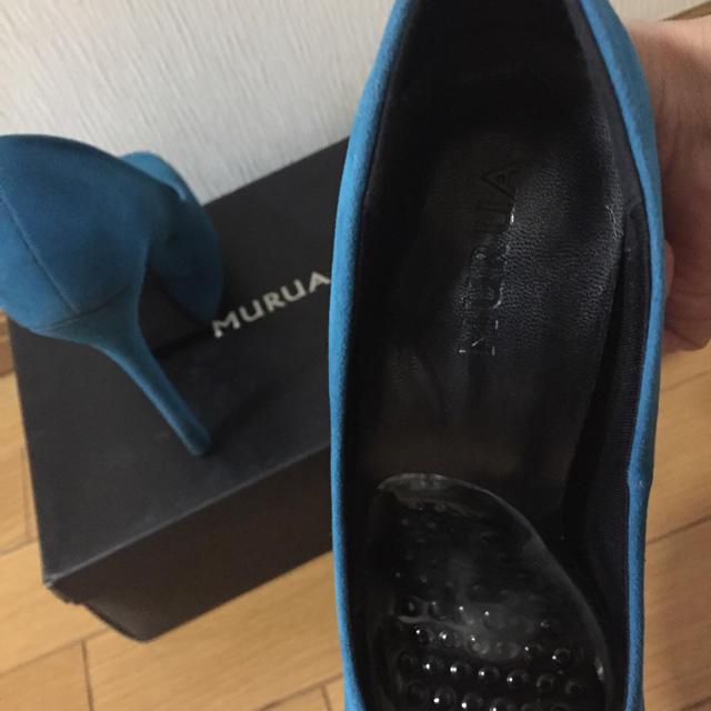 MURUA(ムルーア)のMURUA リボン付きパンプスUSED 23.0 レディースの靴/シューズ(ハイヒール/パンプス)の商品写真