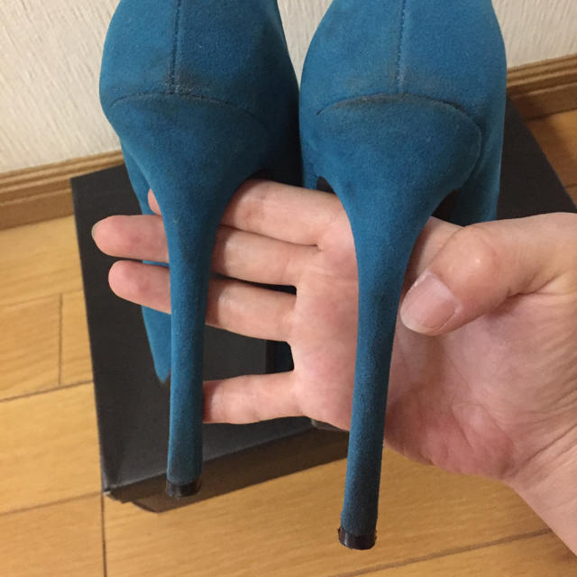 MURUA(ムルーア)のMURUA リボン付きパンプスUSED 23.0 レディースの靴/シューズ(ハイヒール/パンプス)の商品写真