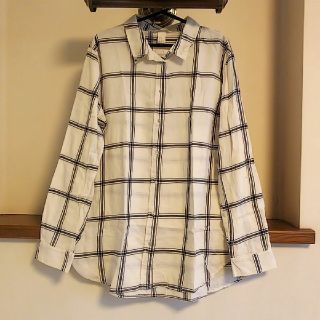 エイチアンドエム(H&M)の【タグ付き未使用品】 ビックシルエットチェックシャツ(シャツ/ブラウス(長袖/七分))