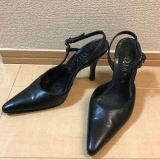 ダイアナ(DIANA)のダイアナ 黒 パンプス 21.5センチ(ハイヒール/パンプス)