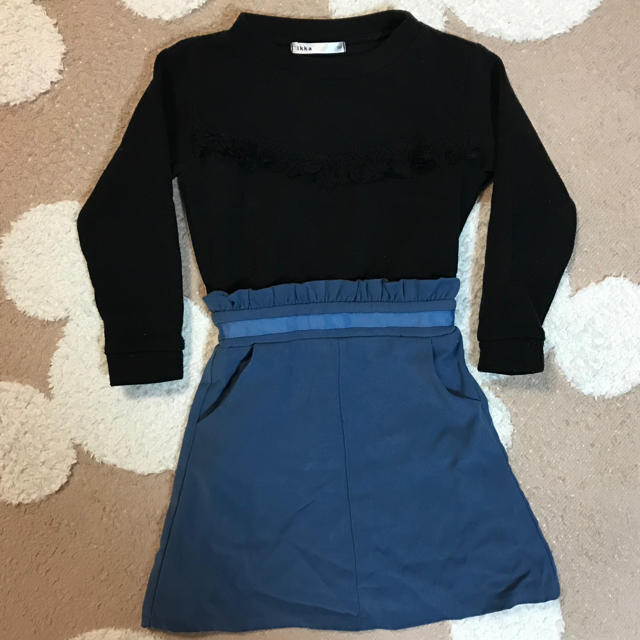 ikka(イッカ)のikka 裏起毛ワンピース 120cm キッズ/ベビー/マタニティのキッズ服女の子用(90cm~)(ワンピース)の商品写真