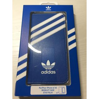 アディダス(adidas)のadidas iPhone6/6s ケース 手帳型 ブルー(iPhoneケース)