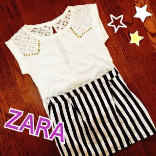 ザラ(ZARA)のZARA 背中あき Tシャツ(Tシャツ(半袖/袖なし))