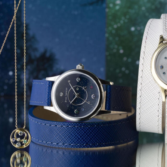 STAR JEWELRY(スタージュエリー)の新品★スタージュエリー腕時計サマーコズミックタイム紺×シルバー レディースのファッション小物(腕時計)の商品写真