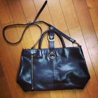 本革 2way バック(ハンドバッグ)
