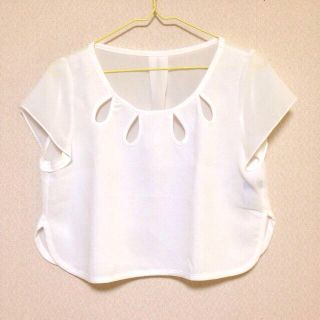 グースィー(goocy)のgoocy なみだ開きミニ丈TOP(Tシャツ(半袖/袖なし))