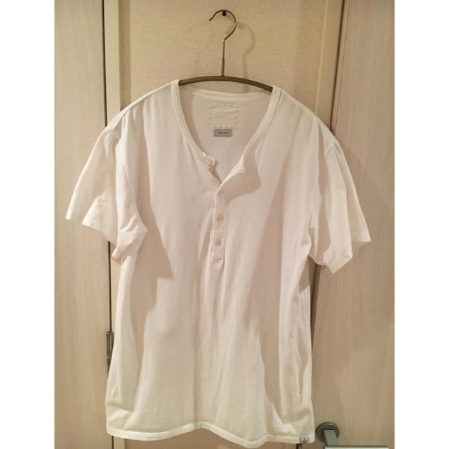 VISVIM(ヴィスヴィム)のvisvim ヘンリーネックTシャツ 白 メンズのトップス(Tシャツ/カットソー(半袖/袖なし))の商品写真
