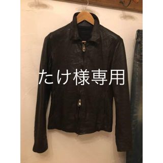 ジュンハシモト(junhashimoto)のjunhashimoto   レザーシャツジャケット 2 wjkAKM (レザージャケット)