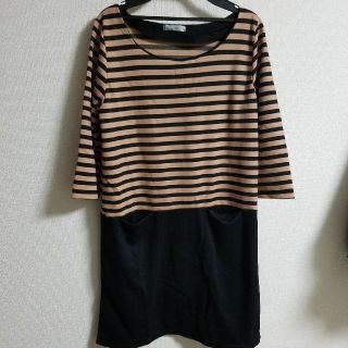 ビームス(BEAMS)の1度のみ使用☆ボーダーワンピース(ひざ丈ワンピース)