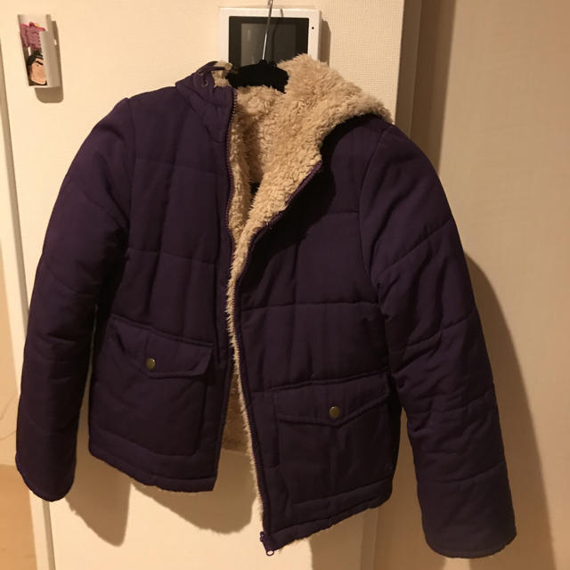 LOWRYS FARM(ローリーズファーム)の紫のボア ダウン レディースのジャケット/アウター(ダウンジャケット)の商品写真
