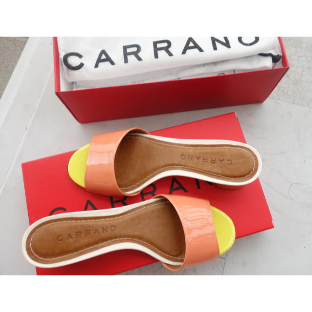 CARRANO(カラーノ)の新品 CARRANO カラーコンビ ミュール サンダル  レディースの靴/シューズ(サンダル)の商品写真