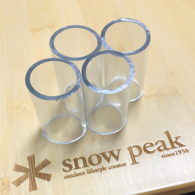 Snow Peak(スノーピーク)のローチェア用 角度付きキズ防止カバー 2脚分 スポーツ/アウトドアのアウトドア(テーブル/チェア)の商品写真