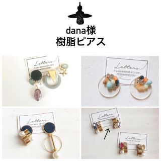 dana様4点樹脂ピアス-100(ピアス)