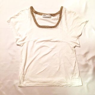 トーガ(TOGA)のトーガ ラメ襟Tシャツ(Tシャツ(半袖/袖なし))