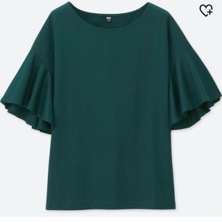 ユニクロ(UNIQLO)のユニクロ フレアリーブ Tシャツ(Tシャツ(半袖/袖なし))