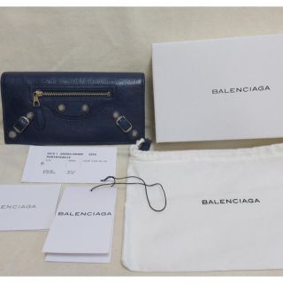 バレンシアガ(Balenciaga)のバレンシアガ クラシックコンチネンタル 長財布 ブルー(財布)