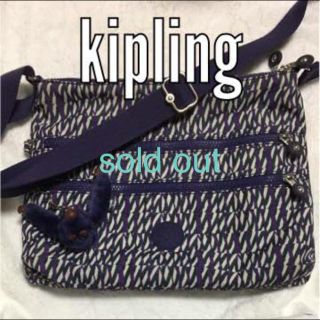 キプリング(kipling)の完売しました☆ショルダー kipling 美品☆素敵な柄(ショルダーバッグ)