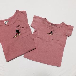 エフオーキッズ(F.O.KIDS)の親子お揃いコーデ♡ミッキーTシャツ♡セット(Tシャツ/カットソー)