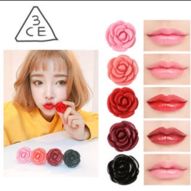 3ce(スリーシーイー)の3ce 韓国コスメ バラ リップバーム リップティント 口紅 コスメ/美容のベースメイク/化粧品(口紅)の商品写真