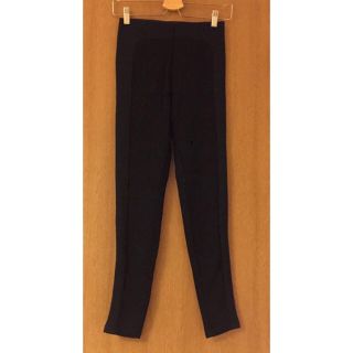 ザラ(ZARA)のZARA/異素材MIX/レギンス/スパッツ/ブラック/XSサイズ/新品/未使用(レギンス/スパッツ)