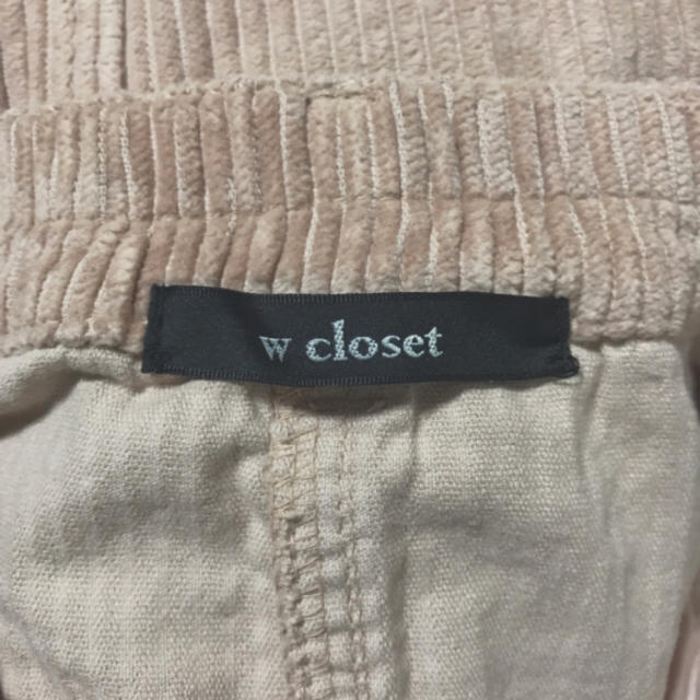 w closet(ダブルクローゼット)のw closet コーデュロイスカート ピンク レディースのスカート(ひざ丈スカート)の商品写真