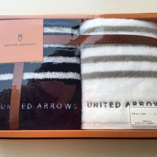 ユナイテッドアローズ(UNITED ARROWS)のタオルハンカチ 2枚セット(タオル/バス用品)