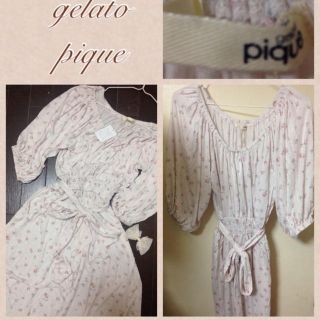 ジェラートピケ(gelato pique)のピケ♡新品ワンピース、クリップセット♡(ロングワンピース/マキシワンピース)