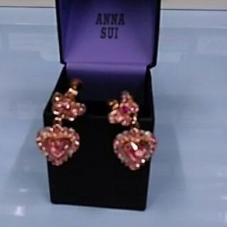 アナスイ(ANNA SUI)のアナスイ　ピンクハートイヤリング(イヤリング)