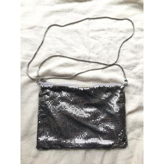 ザラ(ZARA)のZARA チェーンバッグ シルバー(ショルダーバッグ)