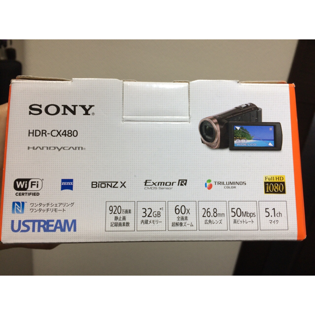 SONY(ソニー)のSONY HANDYCAM HDR-CX480 ハンディカム ビデオカメラ スマホ/家電/カメラのカメラ(ビデオカメラ)の商品写真