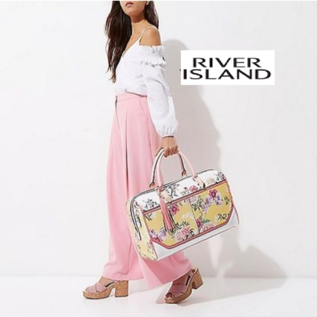 *RiverIsland*イエローフローラル/ビッグボストン♡