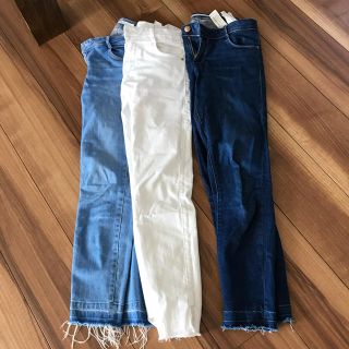 ザラ(ZARA)のザラ 切りっぱなし スキニー ３点セット(デニム/ジーンズ)